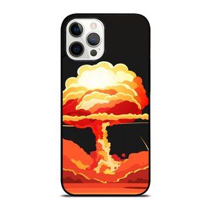 Explosive Atomic Bomb Black BG iPhone Case